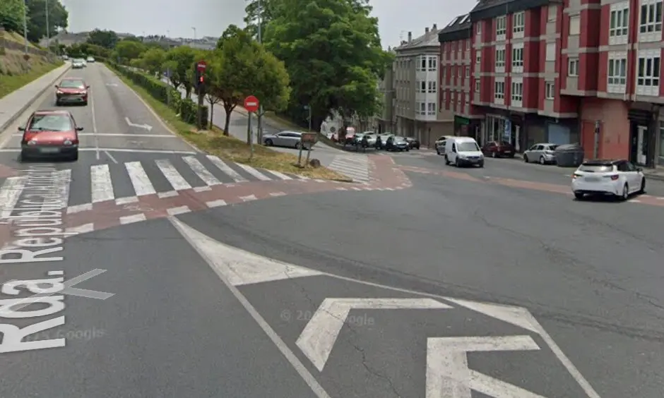 Zona del accidente