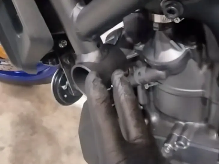 El chasis de la Yamaha