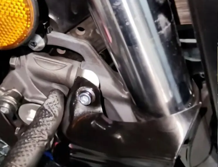 La pinza de freno de la Yamaha MT 10
