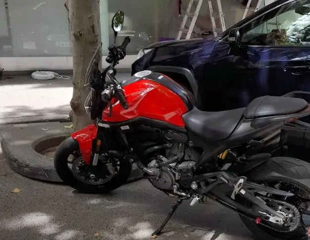 La moto multada en Ciudad Real
