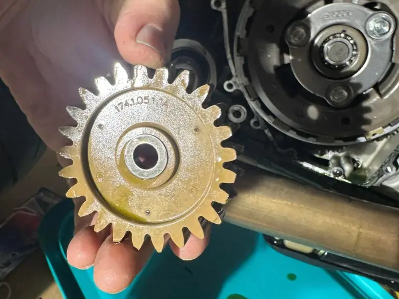 El engranaje de tefl&oacute;n de Ducati