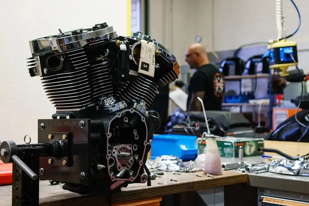 El motor de una Harley Davidson