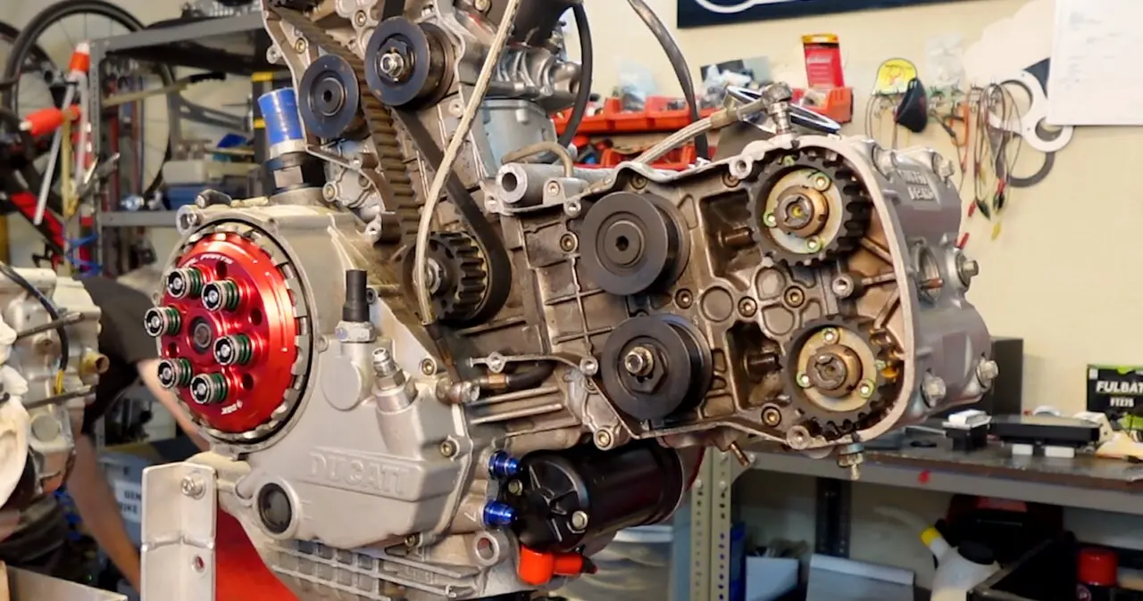 El motor de la Ducati