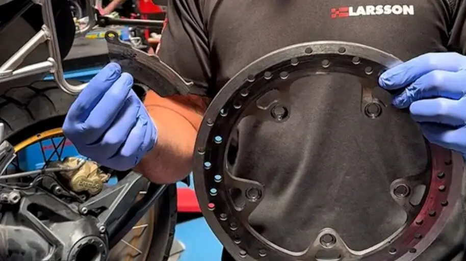 El disco de freno de la BMW R 1250 GS