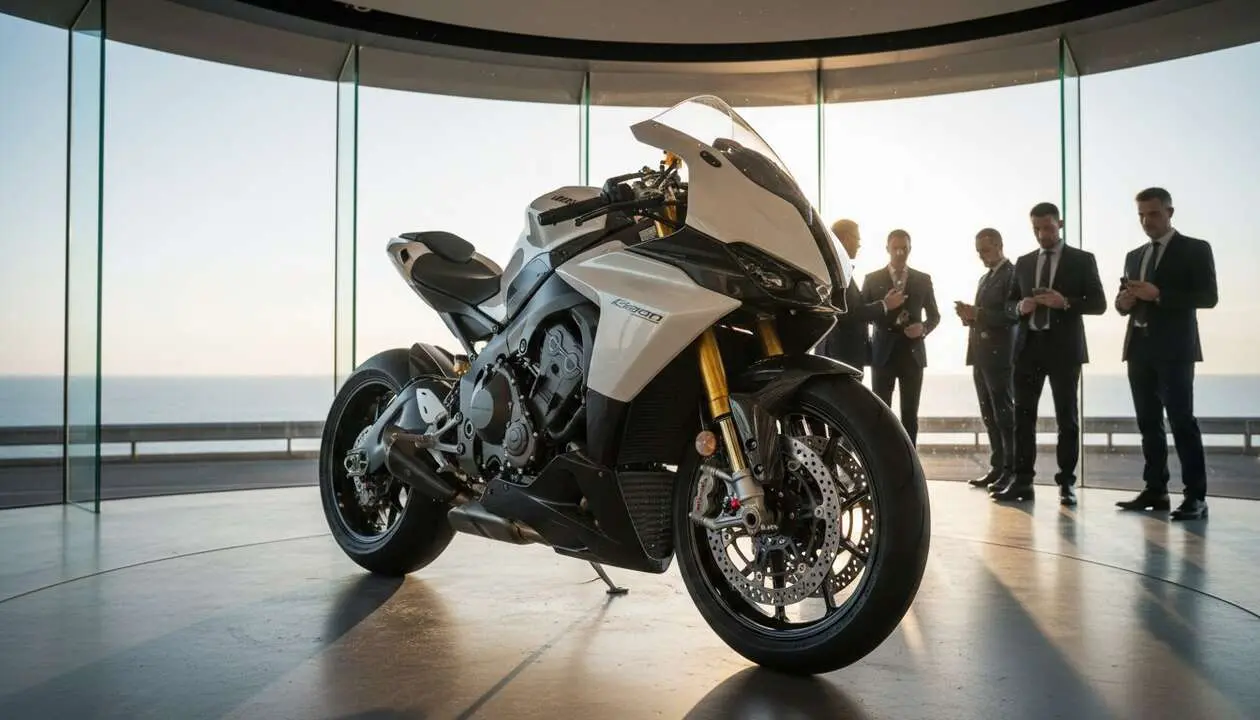  Imagen destacada de la Bimota KB998 Rimini Elite 2026 mostrando su dise&ntilde;o exclusivo y rendimiento avanzado &mdash; Imagen generada por IA 