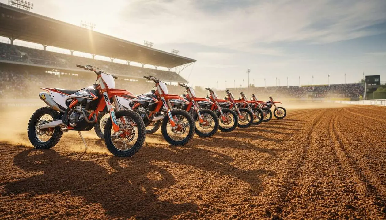  Motos KTM SX 2027 destacadas que revolucionan el motocross con innovaci&oacute;n y alto rendimiento en cada modelo &mdash; Imagen generada por IA 