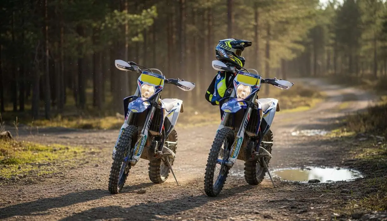  Sherco EnduroGP Replica de Steve Holcombe en acci&oacute;n, la moto ideal para los amantes del enduro compacto y potente &mdash; Imagen generada por IA 