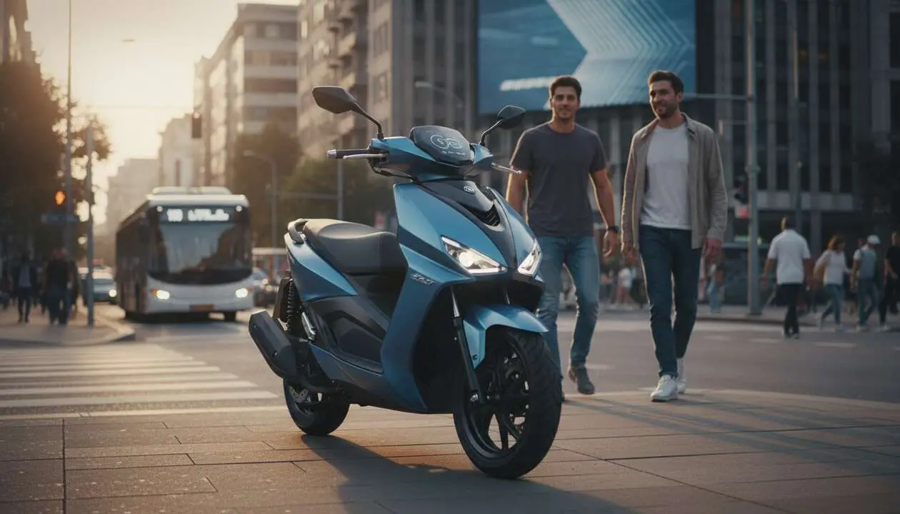  SYM Symphony SR 125 2026 en ciudad, el scooter urbano que revoluciona la movilidad eficiente y moderna &mdash; Imagen generada por IA 