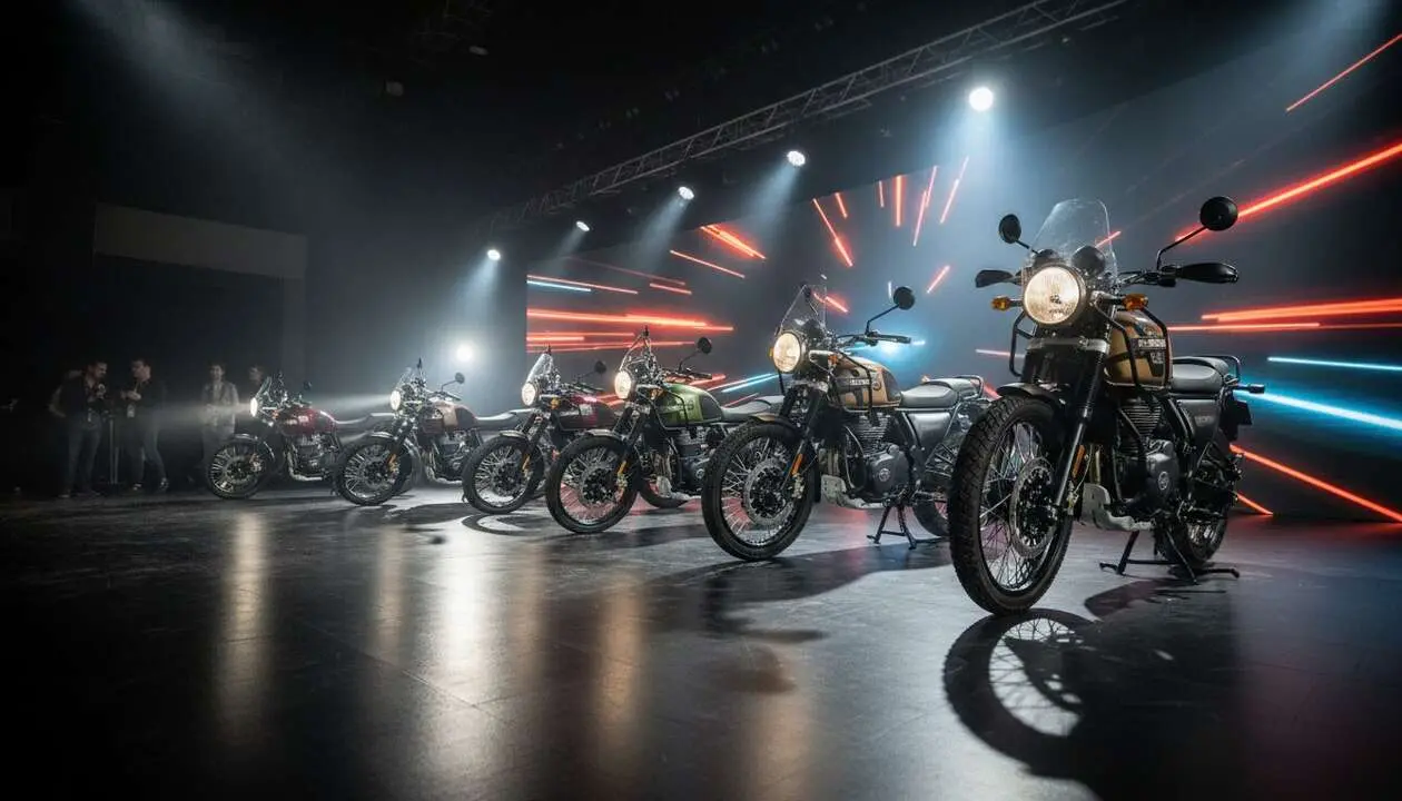  Royal Enfield 2027 con la nueva Himalayan 750 y cinco modelos innovadores que sorprenden a los motociclistas &mdash; Imagen generada por IA 