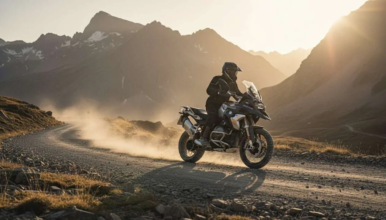  BMW R 1300 GS Adventure Dark Edition en acci&oacute;n, la maxitrail potente y deseada para aventura y carretera &mdash; Imagen generada por IA 
