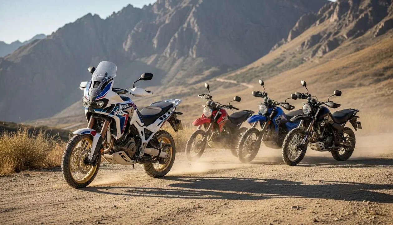  Honda Africa Twin CRF1100L 2026 comparada con motos chinas baratas: an&aacute;lisis de rendimiento y precio actual &mdash; Imagen generada por IA 