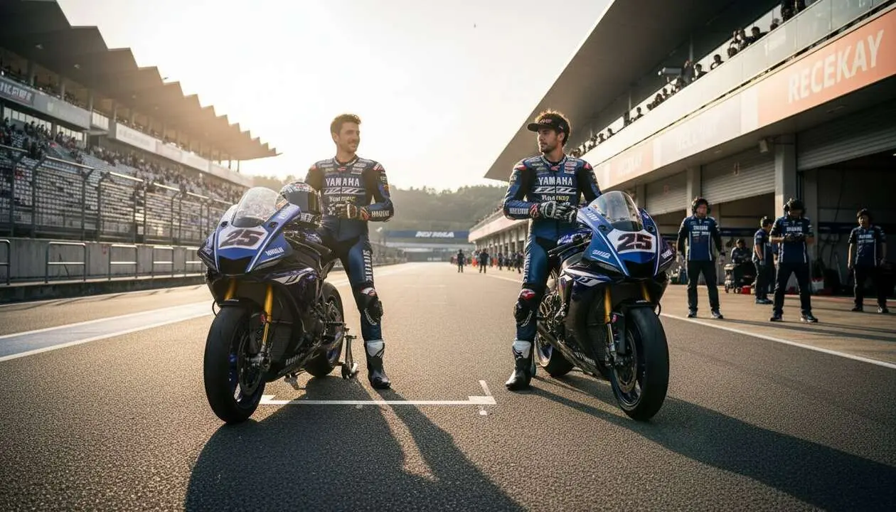  Yamaha presenta su equipo estrella Miller y Locatelli para la emocionante carrera de Suzuka 2026 &mdash; Imagen generada por IA 