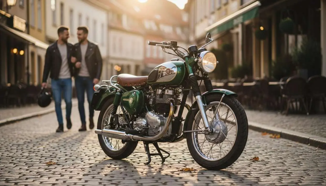  BSA Bantam 350 2026 moto retro para A2 con dise&ntilde;o cl&aacute;sico y tecnolog&iacute;a moderna que conquista a los motoristas j&oacute;venes &mdash; Imagen generada por IA 