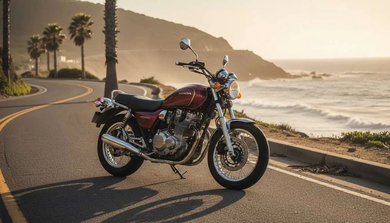  Honda VT750RS en acci&oacute;n destacando su dise&ntilde;o cl&aacute;sico y rendimiento excepcional para amantes de la moto Honda &mdash; Imagen generada por IA 