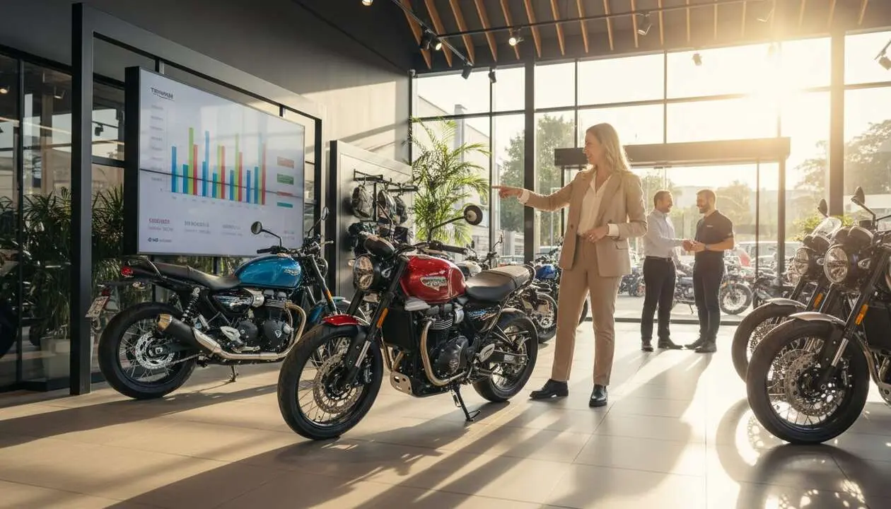  Motocicletas Triumph 400cc aumentan ventas y popularidad en Brasil gracias a su &eacute;xito en el mercado local &mdash; Imagen generada por IA 