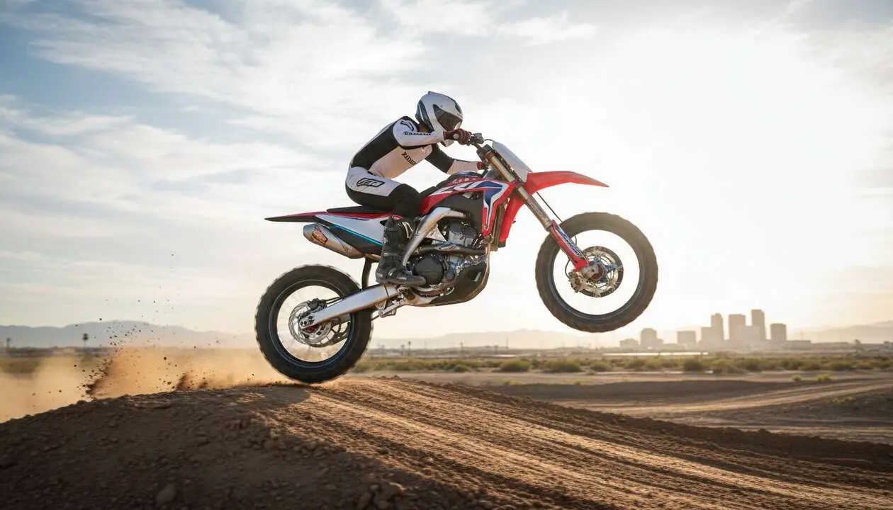  Honda CRF 2027 con filosof&iacute;a Kiwami destacada en la nueva revoluci&oacute;n de motos deportivas de Honda &mdash; Imagen generada por IA 