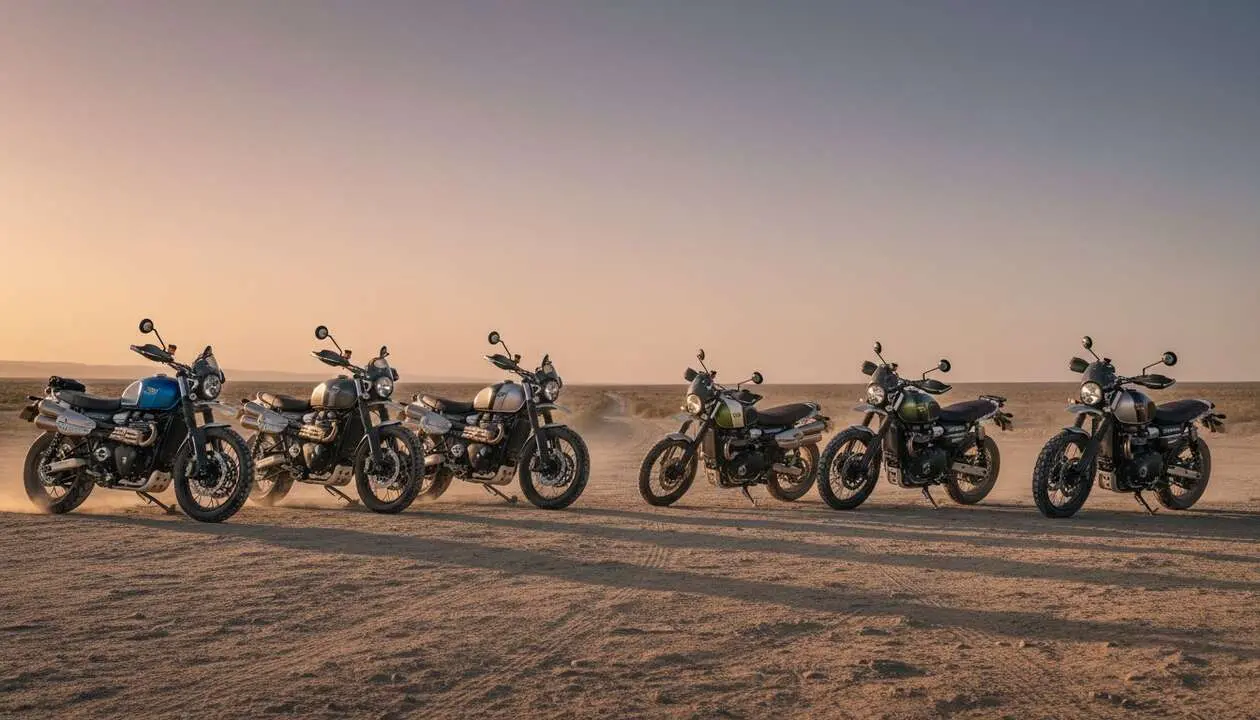  Triumph 2026 presenta siete Scramblers &uacute;nicas e innovadoras que transforman el mundo de las motocicletas cl&aacute;sicas &mdash; Imagen generada por IA 