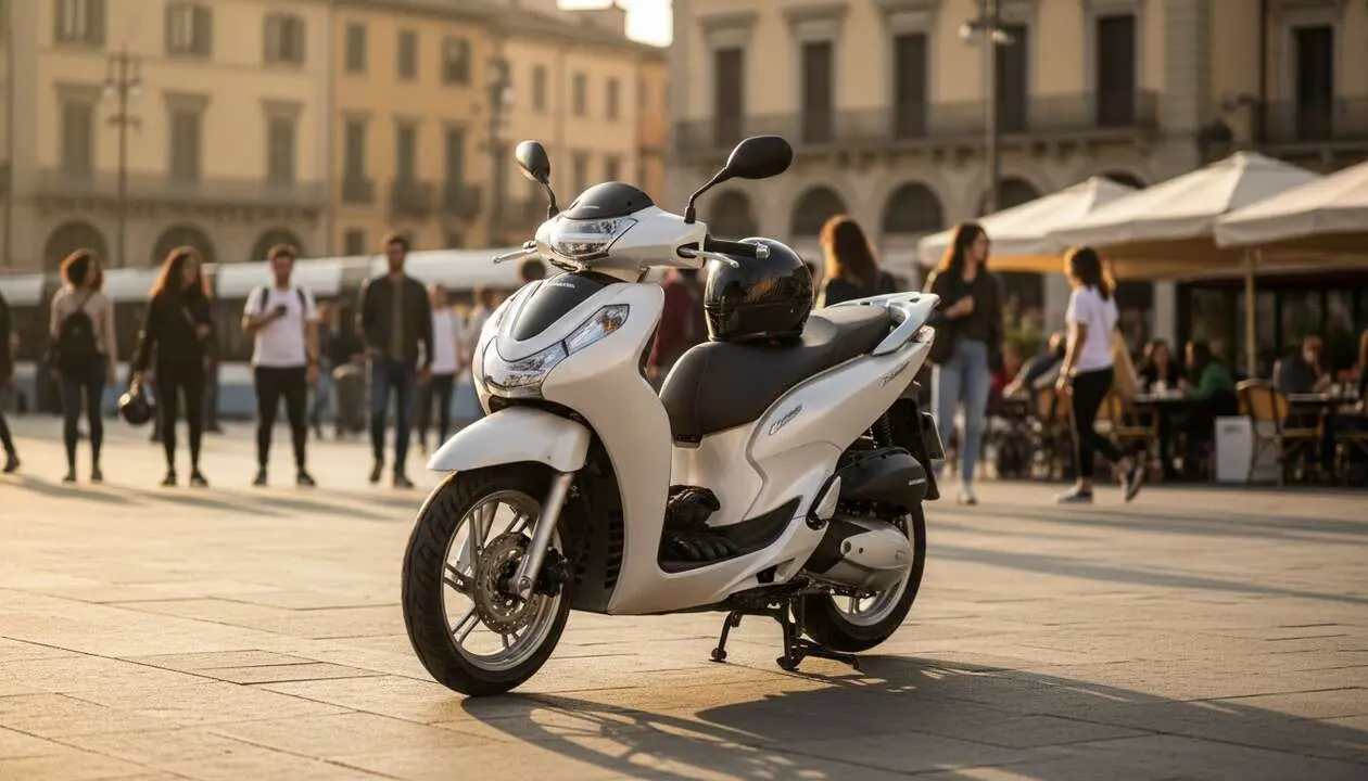  Honda SH125i para permiso A2 moto autom&aacute;tica sin embrague ideal para ciudad y desplazamientos c&oacute;modos &mdash; Imagen generada por IA 