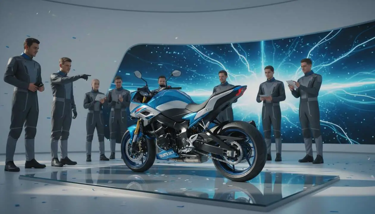  Suzuki V2 renovada 2026 con dise&ntilde;o moderno y precios sorprendentes en el mercado de motos actuales &mdash; Imagen generada por IA 