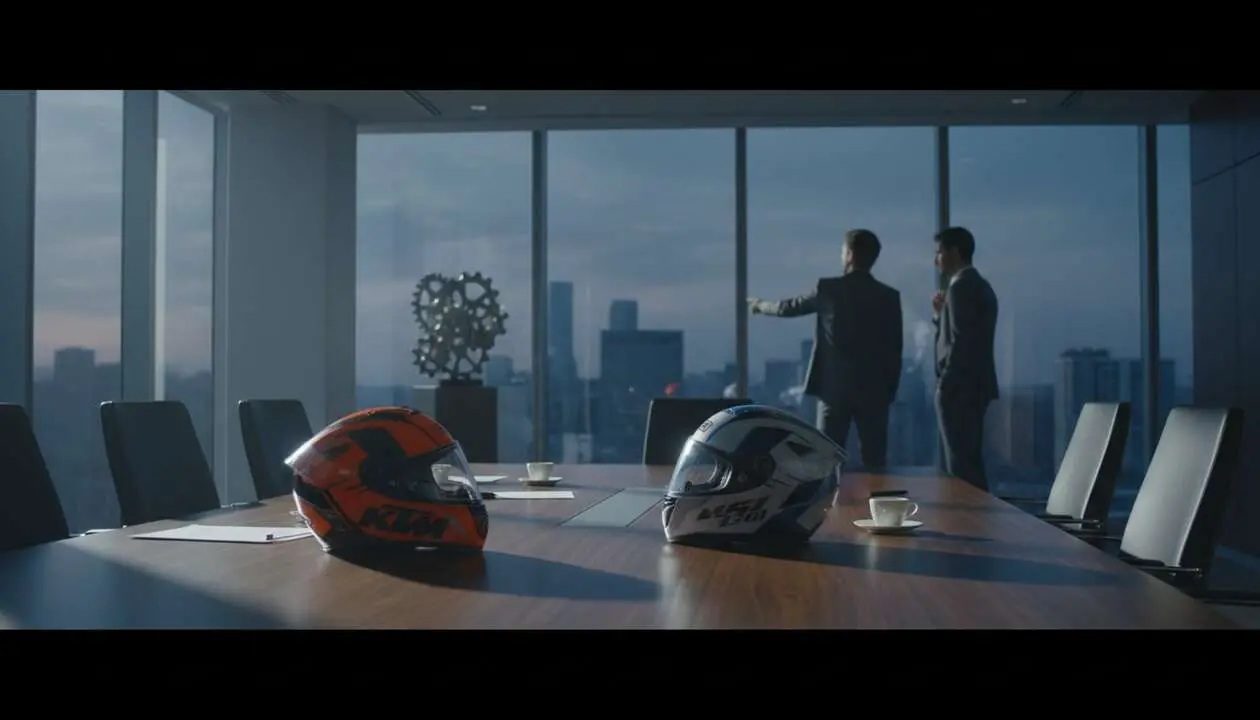  Directivos y talento clave en la batalla estrat&eacute;gica entre KTM y BMW en la industria motociclista &mdash; Imagen generada por IA 
