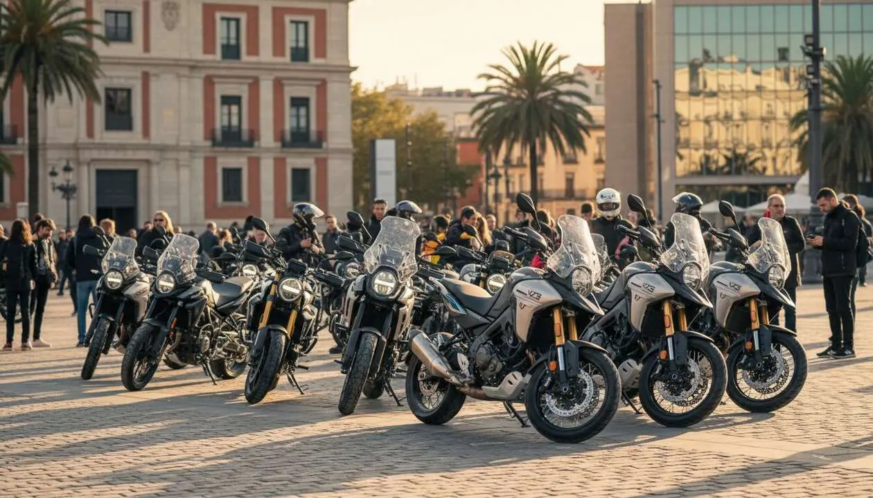  Motocicleta Voge en acci&oacute;n destacando la innovaci&oacute;n y el dise&ntilde;o revolucionario en el mercado de motos en Espa&ntilde;a &mdash; Imagen generada por IA 