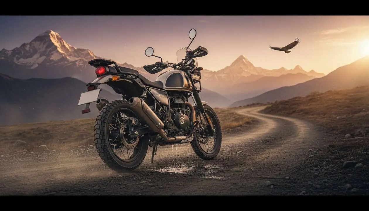  Royal Enfield Himalayan 450 en acci&oacute;n, la moto que revoluciona el motor monocil&iacute;ndrico para aventuras off road &mdash; Imagen generada por IA 
