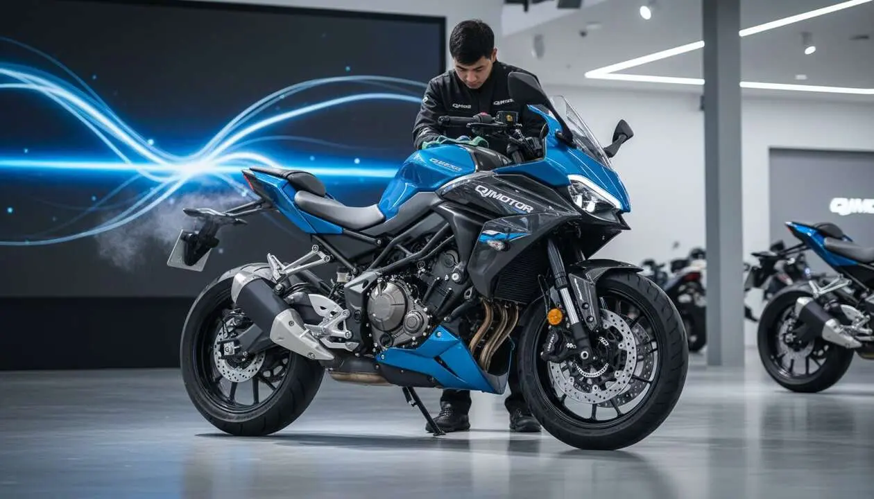  Nueva deportiva QJMotor 125 CV con cambio autom&aacute;tico que redefine el rendimiento y la comodidad en motos deportivas &mdash; Imagen generada por IA 