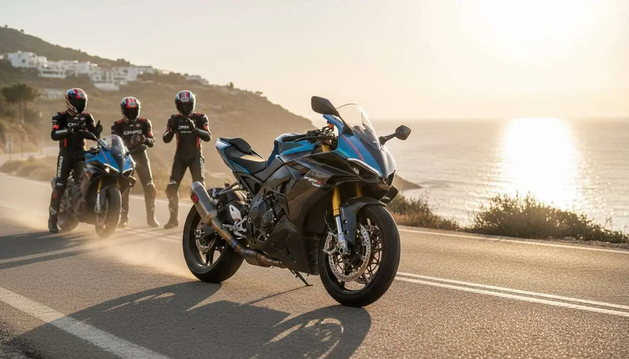  CFMOTO presenta su potente superbike V4 de 210 CV en Espa&ntilde;a revolucionando el mercado de motos deportivas &mdash; Imagen generada por IA 