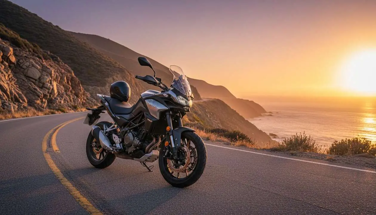  Voge 500DS destacada moto deportiva que revoluciona la experiencia sobre dos ruedas con dise&ntilde;o y tecnolog&iacute;a avanzada &mdash; Imagen generada por IA 