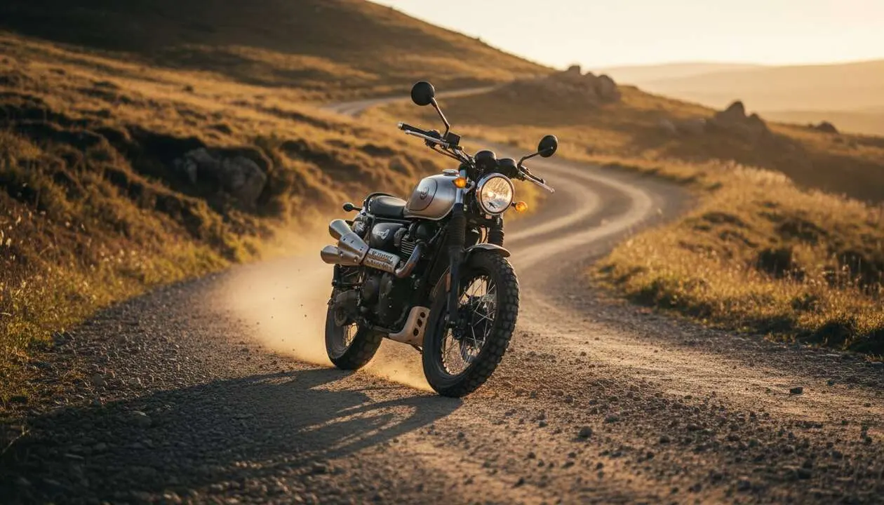  BSA Scrambler 650 en acci&oacute;n, la ic&oacute;nica motocicleta que marc&oacute; la historia del motociclismo moderno &mdash; Imagen generada por IA 