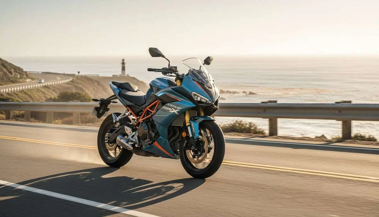  Voge SR450X 2026 en acci&oacute;n, la motocicleta que compite con las grandes marcas del mercado actual &mdash; Imagen generada por IA 