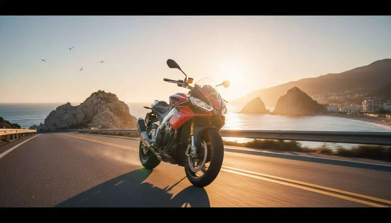  La Aprilia Tuono 2026 en acci&oacute;n, la motocicleta deportiva legendaria que domina las carreteras y pistas deportivas &mdash; Imagen generada por IA 