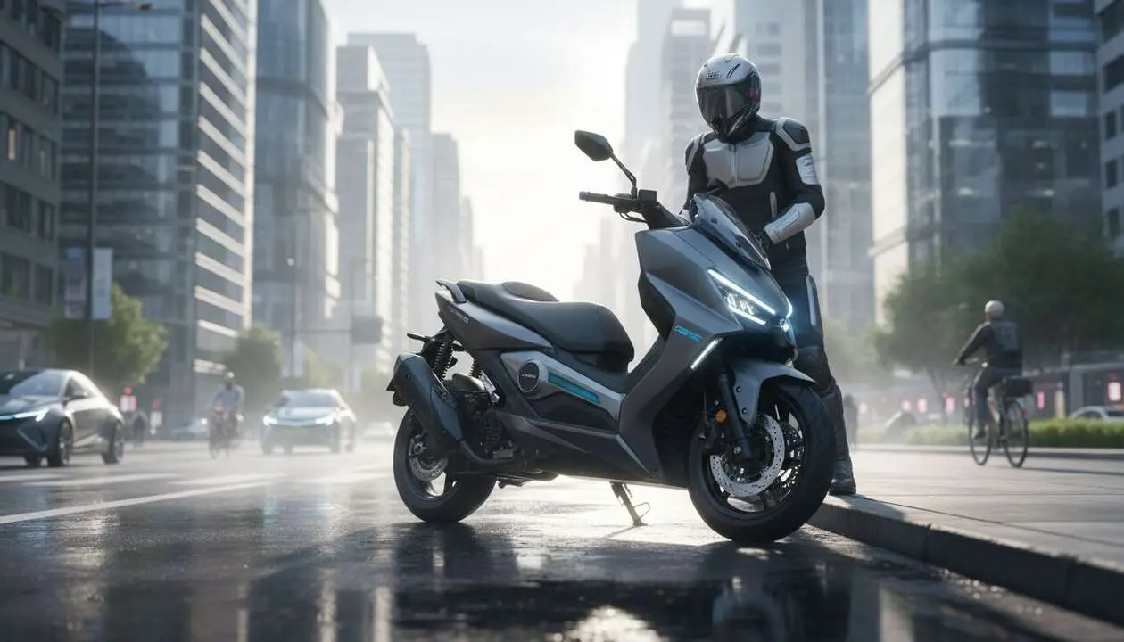  Scooter Zontes 368G ETC 2026 en acci&oacute;n, la innovaci&oacute;n que revoluciona la movilidad urbana y el mercado de scooters &mdash; Imagen generada por IA 