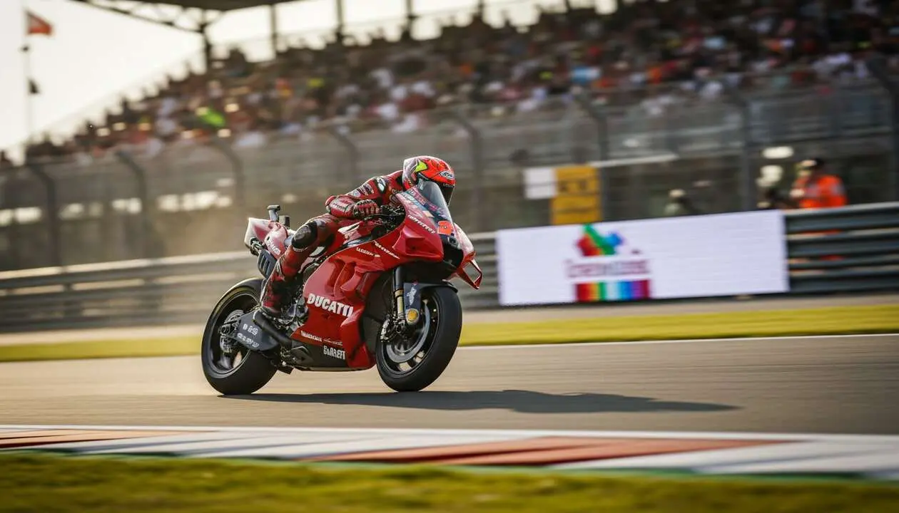  Ducati 2026 en MotoGP con Marc M&aacute;rquez como posible campe&oacute;n del mundo en la pr&oacute;xima temporada &mdash; Imagen generada por IA 