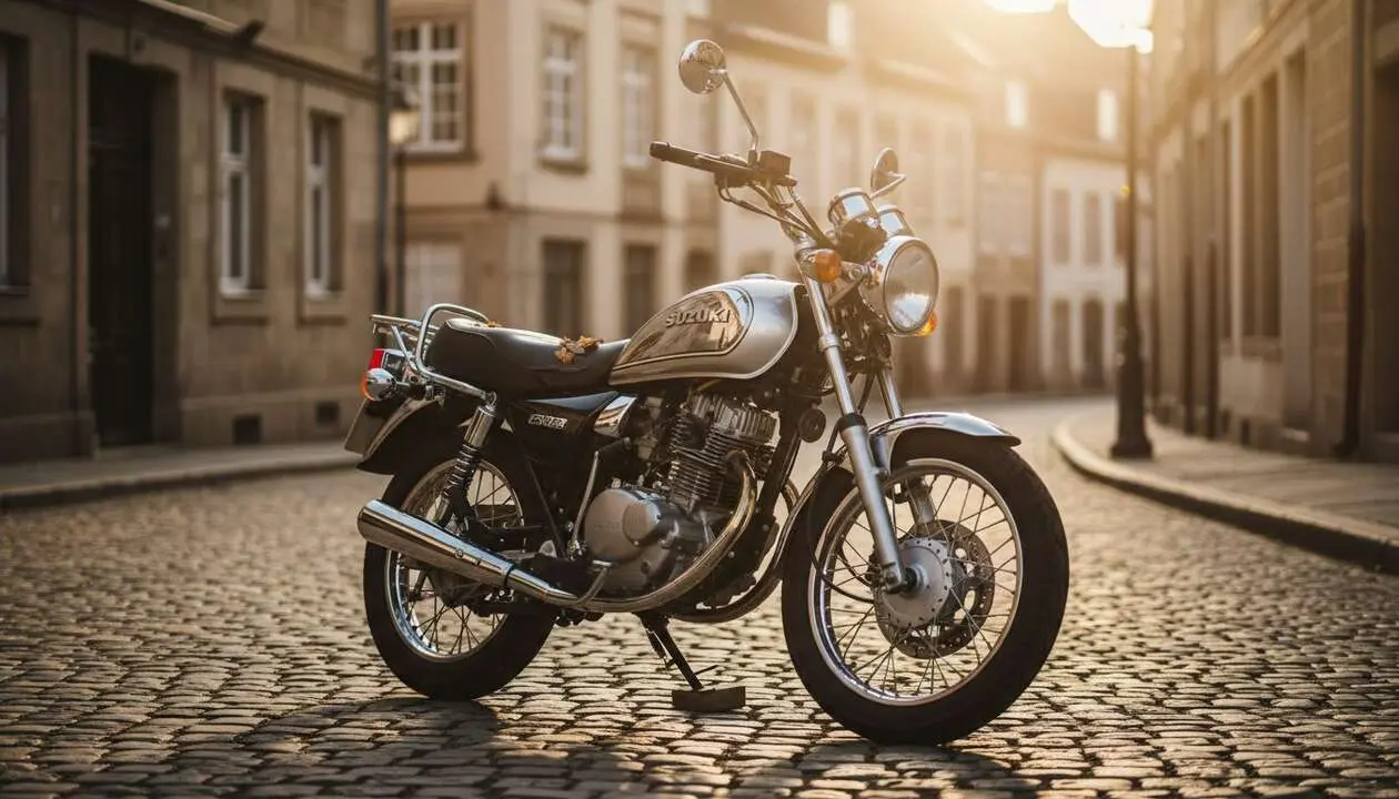  Suzuki GN125 ABS moto sin carnet resistente y econ&oacute;mica ideal para principiantes con solo 1600 euros &mdash; Imagen generada por IA 