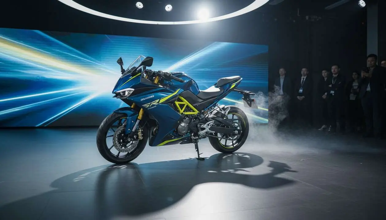  QJMOTOR presenta su nueva moto deportiva de 125 CV con un dise&ntilde;o innovador y precio competitivo en el mercado actual &mdash; Imagen generada por IA 