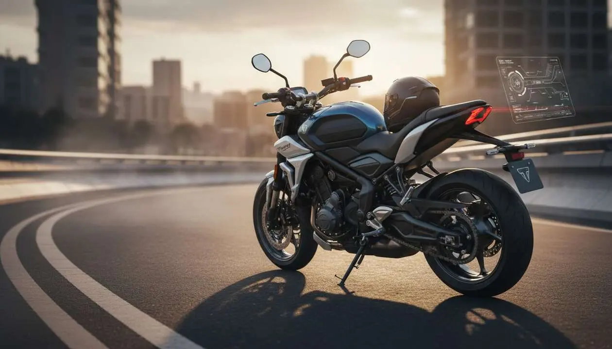  Triumph Trident 660 2026 con tecnolog&iacute;a avanzada y precio sorprendentemente atractivo para motociclistas modernos &mdash; Imagen generada por IA 