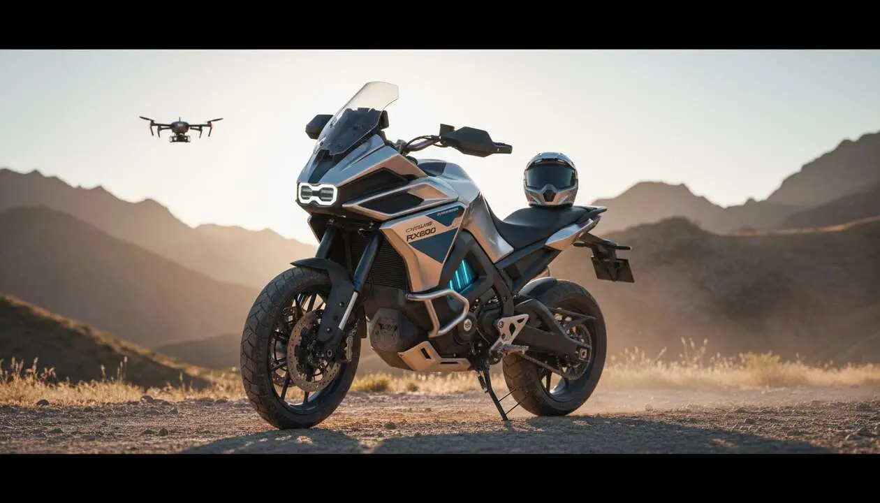  Moto trail media Cyclone RX600 2026 en acci&oacute;n mostrando innovaci&oacute;n y rendimiento econ&oacute;mico para todos los ciclistas &mdash; Imagen generada por IA 