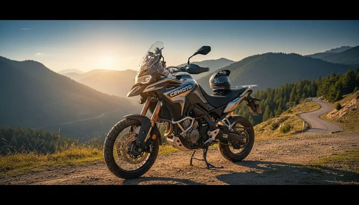  CFMOTO 800MT en acci&oacute;n, la moto ideal para la aventura sobre dos ruedas que estabas esperando &mdash; Imagen generada por IA 