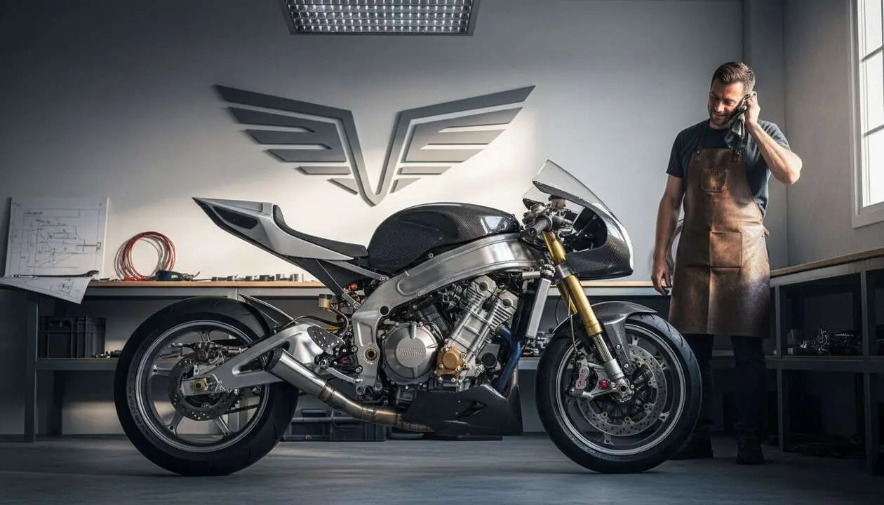  Motociclista construye una superbike de 183 CV para superar la espera del nuevo modelo Triumph &mdash; Imagen generada por IA 