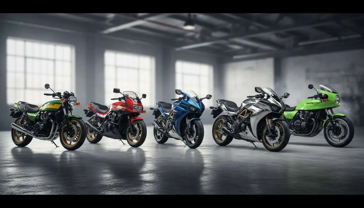  Las 5 motos Kawasaki legendarias que revolucionaron el motociclismo y dejaron un legado imborrable en la historia &mdash; Imagen generada por IA 