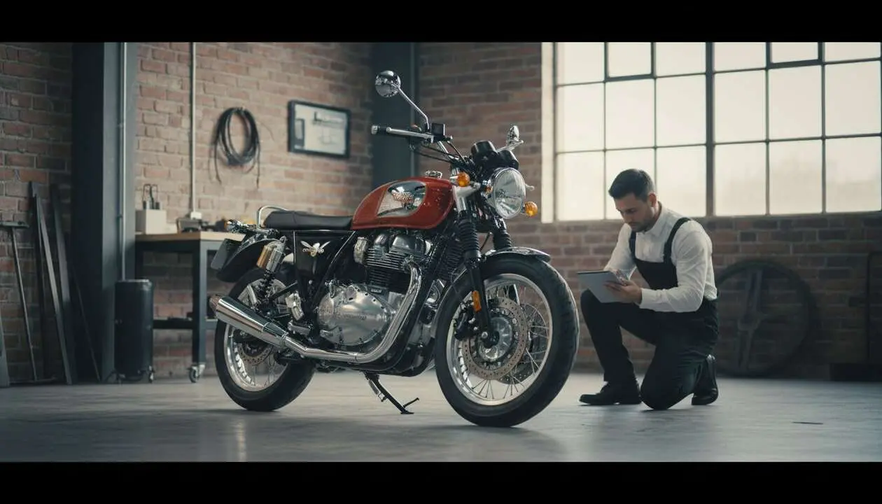  Motocicleta Royal Enfield con dise&ntilde;o vintage y tecnolog&iacute;a moderna que conquista a los amantes del estilo cl&aacute;sico &mdash; Imagen generada por IA 