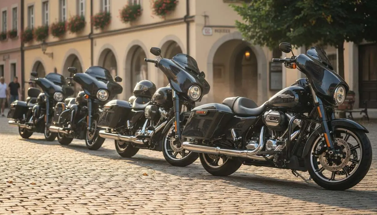  Harley Davidson modelos ic&oacute;nicos que todo amante de motos debe conocer para elegir su pr&oacute;xima motocicleta &mdash; Imagen generada por IA 