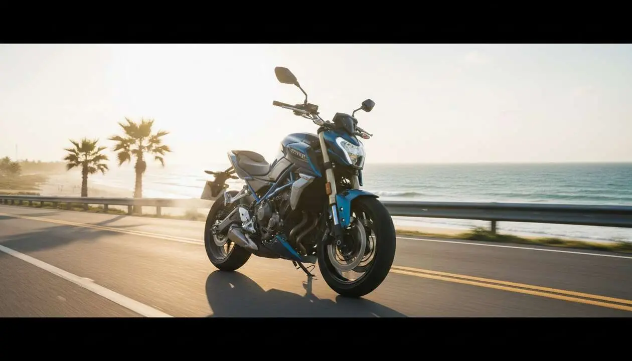  CFMOTO 650NK en acci&oacute;n durante el verano 2024, la moto deportiva que est&aacute; conquistando las calles &mdash; Imagen generada por IA 