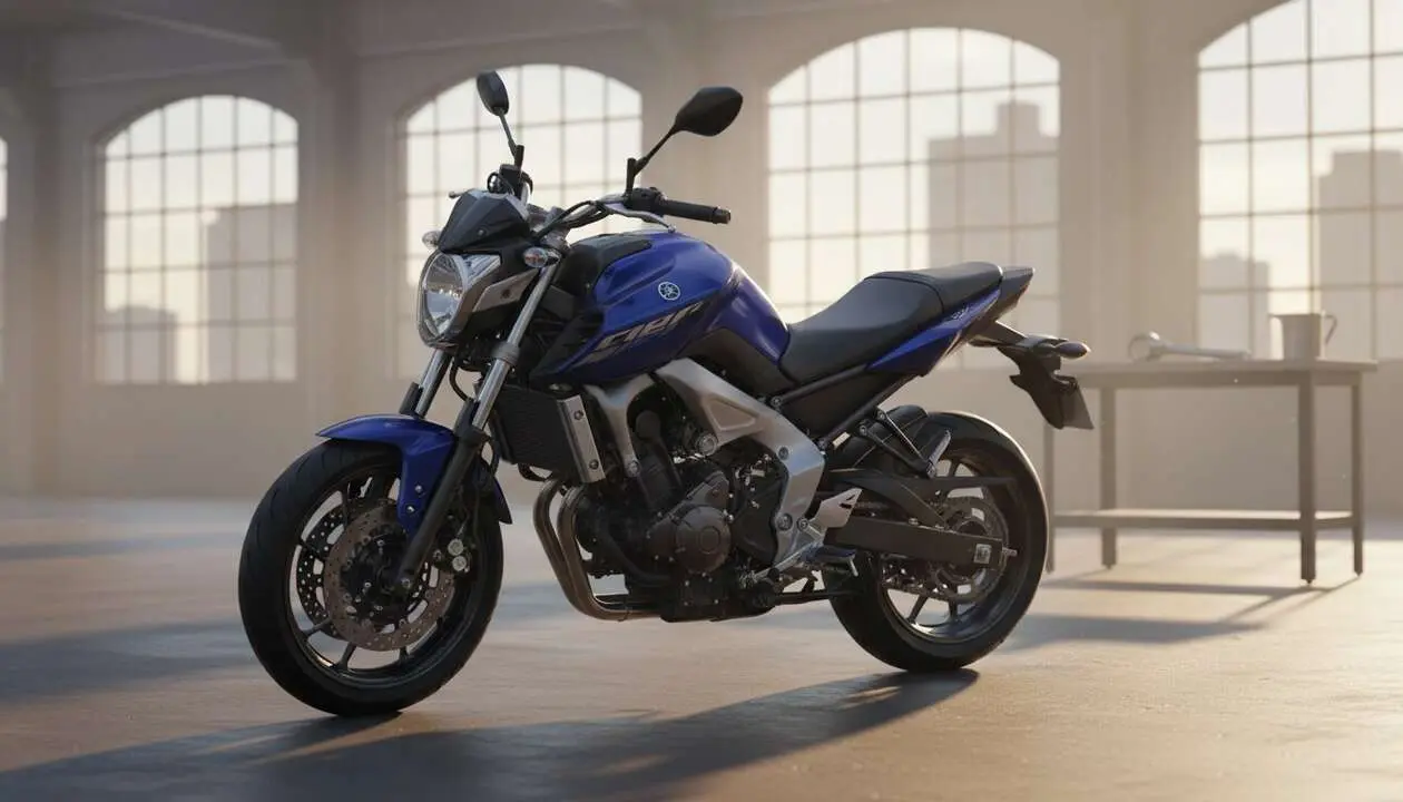  Yamaha FZ Blue Flex motocicleta econ&oacute;mica que funciona con alcohol desde 1100 euros modelo flexible y eficiente &mdash; Imagen generada por IA 