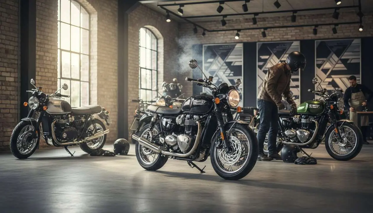  Triumph domina el mercado de motos cl&aacute;sicas en 2026 con dise&ntilde;o y tecnolog&iacute;a excepcionales &mdash; Imagen generada por IA 