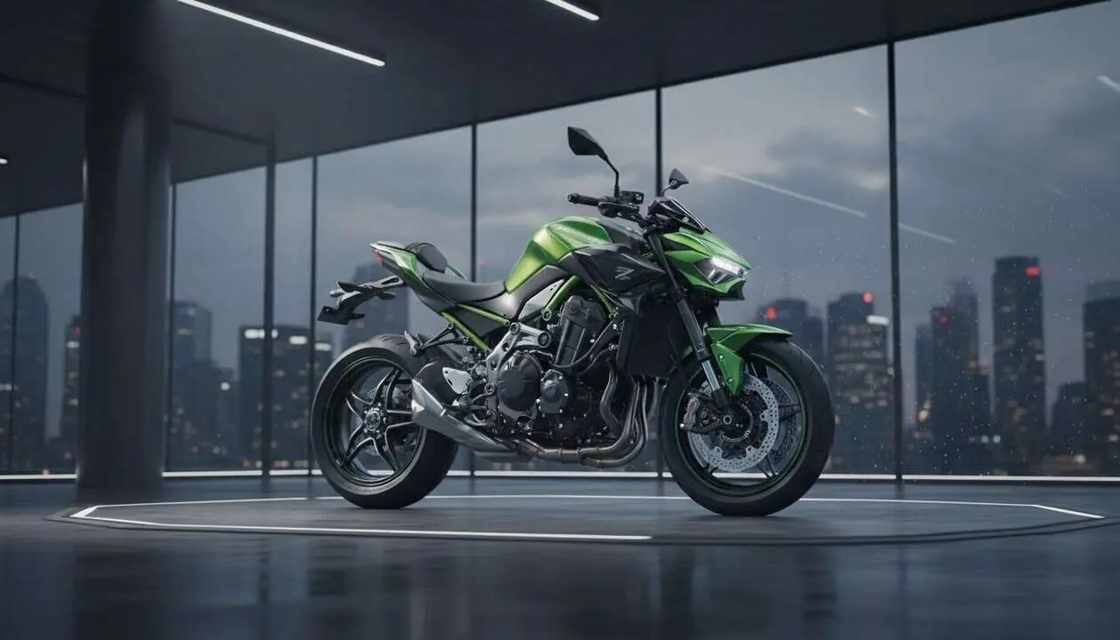  Kawasaki Z H2 2026 con dise&ntilde;o moderno y tecnolog&iacute;a avanzada para una experiencia de conducci&oacute;n revolucionaria &mdash; Imagen generada por IA 