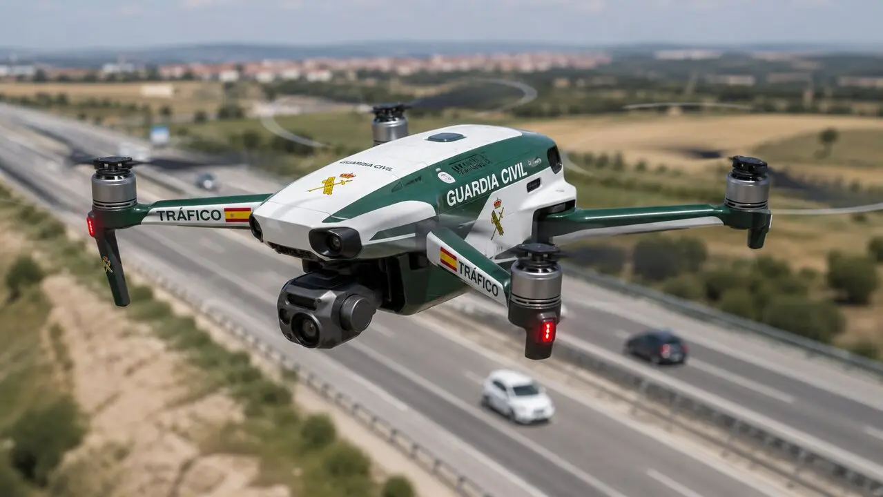 Recreaci&oacute;n de un dron de la Guardia Civil