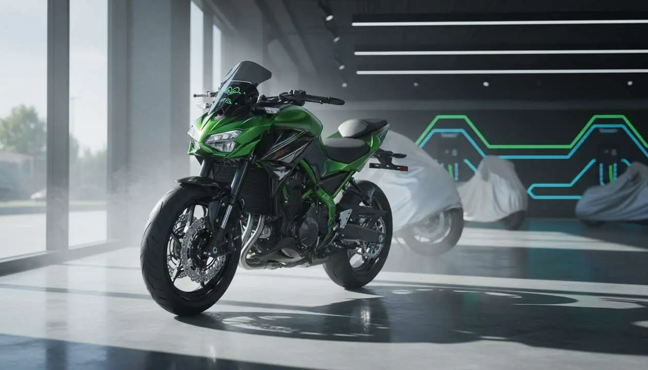  Kawasaki Z7 Hybrid con precio reducido a 6.650 euros y mejoras sorprendentes en rendimiento y dise&ntilde;o &mdash; Imagen generada por IA 