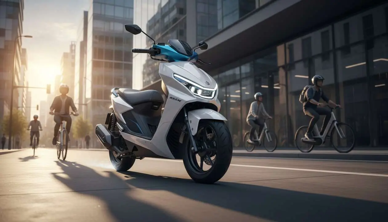  Suzuki Address 2026 nuevo scooter urbano con dise&ntilde;o innovador y tecnolog&iacute;a avanzada para moverse en la ciudad &mdash; Imagen generada por IA 